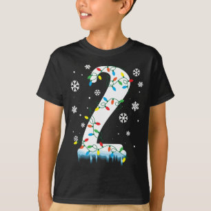 Camiseta 2.ª Navidad de cumpleaños copo de nieve niños de 2