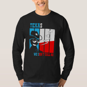 Camiseta 2.ª pistola de enmienda Texas, no llamamos al 911