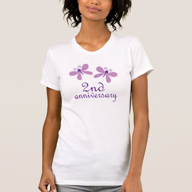 Camiseta 2.º Aniversario Boda (Anverso)