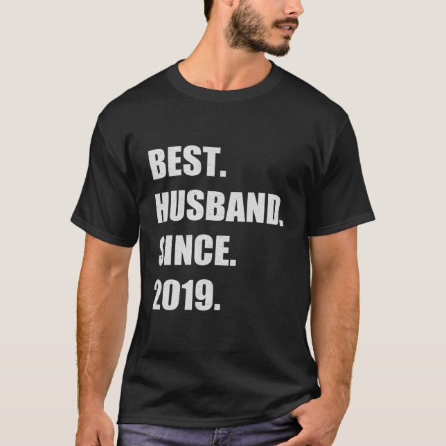 Camiseta 2.º Aniversario Boda Dále El Mejor Esposo Sinc (Anverso)