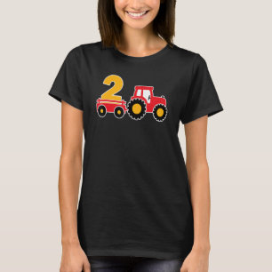 Camiseta 2.º Aniversario de Tractor Agrícola Tema Agriculto