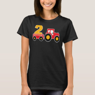 Camiseta 2.º Aniversario de Tractor Agrícola Tema Agriculto