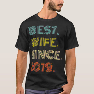Camiseta 2.º Boda Aniversario Mejor Esposa Desde 2019 Premi