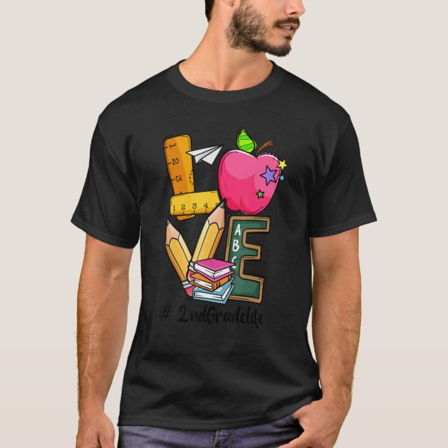 Camiseta 2.º Chica de equipo de profesores de segundo grado (Anverso)