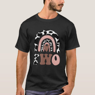 Camiseta 2.º Chica de ropa de cumpleaños Dos vacas de leche