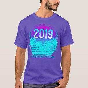 Camiseta 2.º Cumpleaños 2019 Palm 2 estética vintage