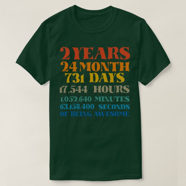 Camiseta 2.º cumpleaños 2 años de ser un lindo cumpleaños d (Diseño del anverso)