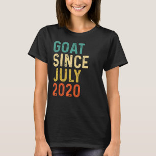 Camiseta 2.º cumpleaños Cabra de 2 años desde julio de 2020
