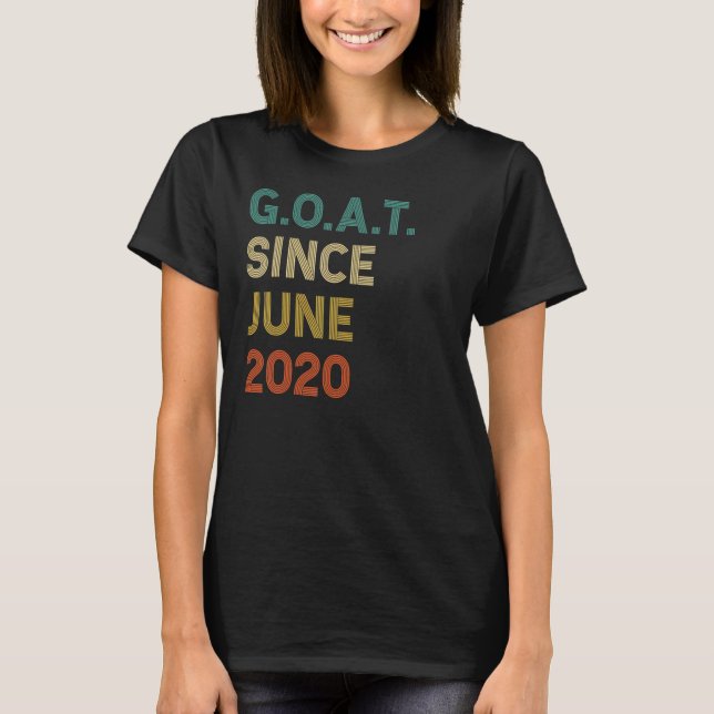 Camiseta 2.º cumpleaños Cabra de 2 años desde junio de 2020 (Anverso)