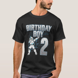 Camiseta 2.º cumpleaños de Dabbing Robot