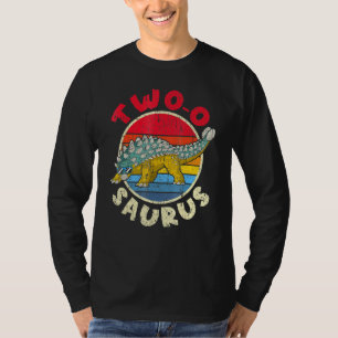 Camiseta 2.º Cumpleaños Dos O Saurus I Ankylosaurus I Famil
