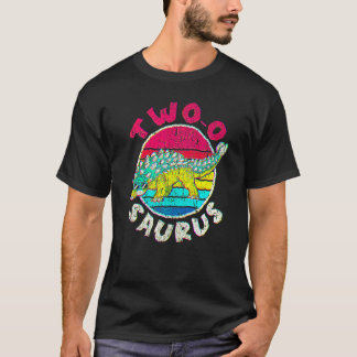 Camiseta 2.º Cumpleaños Dos O Saurus I Ankylosaurus I Famil