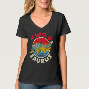 Camiseta 2.º Cumpleaños Dos O Saurus I Ankylosaurus I Famil
