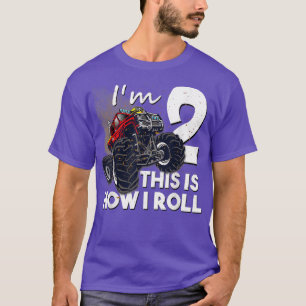 Camiseta 2.º cumpleaños T Boy Monster Camión de 2 años rega