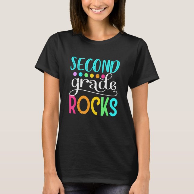 Camiseta 2.º equipo docente de segundo grado Rocks (Anverso)