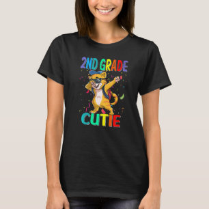 Camiseta 2.º Gato Cutie De Grado De Vuelta A La Escuela