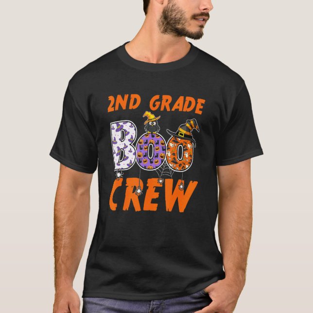 Camiseta 2.º Grado de Maestría Estudiante Halloween Segundo (Anverso)