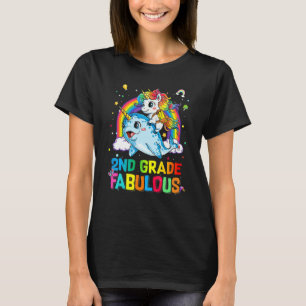 Camiseta 2.º Grado Fabuloso De Unicornio De Vuelta A Narwha