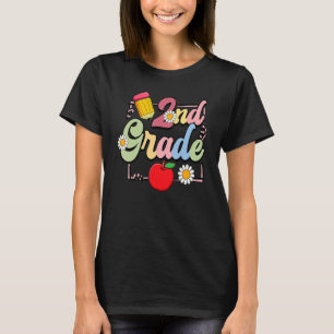 Camiseta 2.º Grado Lápiz De Enseñador Estudiantil De Apple 