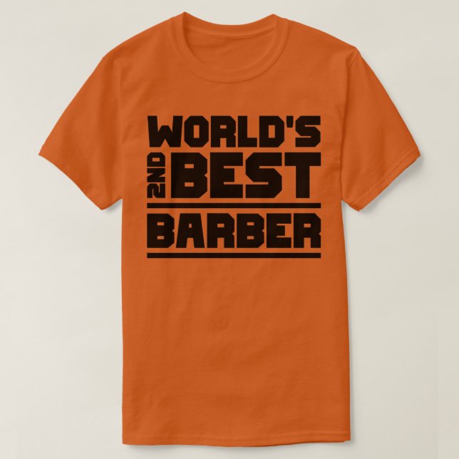 Camiseta 2.º mejor barbero (Diseño del anverso)
