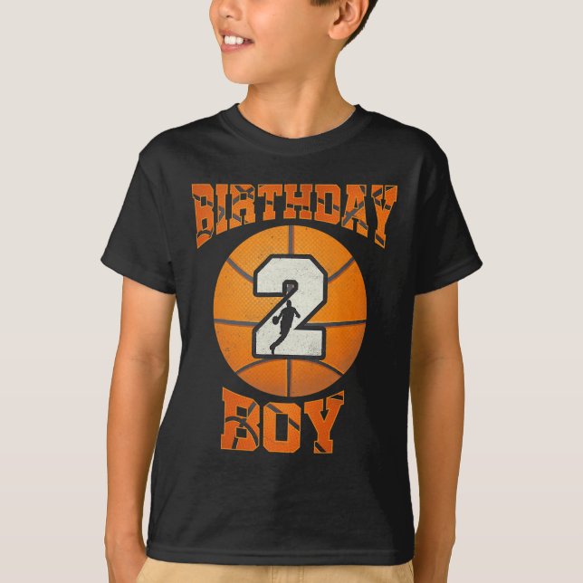 Camiseta .2.º Nacimiento Niño Baloncesto Segundo Año (Anverso)