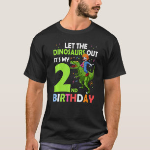 Camiseta 2.º Nacimiento Rex Clown Circus Dejar Que Los Dino