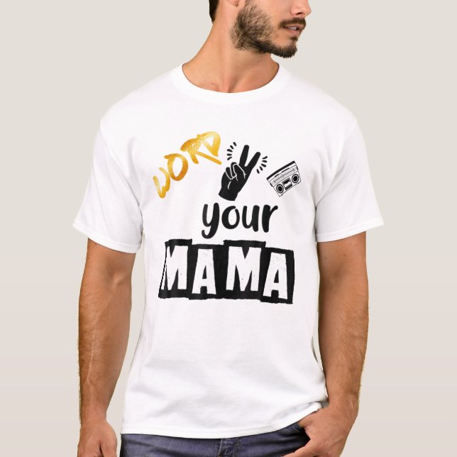 Camiseta 2.º Nacimiento Tema De Hip Hop Dos Letras Para Sal (Anverso)