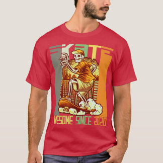 Camiseta 2.º Patinaje De Cumpleaños Amantes Del Skater Impr