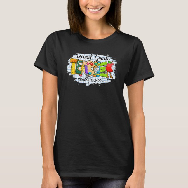 Camiseta 2.º Primer Día De Regreso A La Escuela (Anverso)