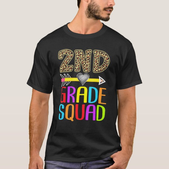 Camiseta 2.º profesor de segundo curso de estela de leopard (Anverso)