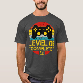 Camiseta 2.º regalo de aniversario de Boda Nivel 2 Esposa c