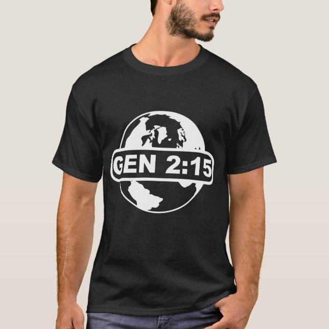 Camiseta 2:15 de la génesis (Anverso)