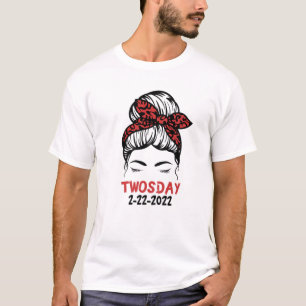 Camiseta 2/22/2022 Mussy Bun School Teacher Febrero