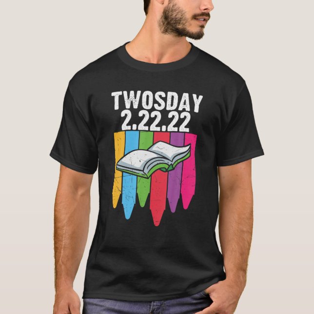 Camiseta 2/22/2022 Profesor divertido de escuela 20 de febr (Anverso)