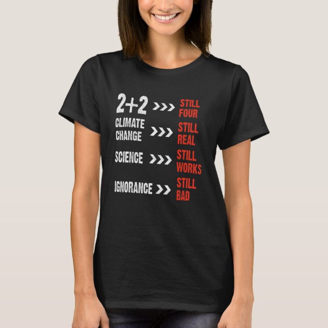 Camiseta 2+2 Aún Cuatro Maestros Profesores De Física Estud (Anverso)