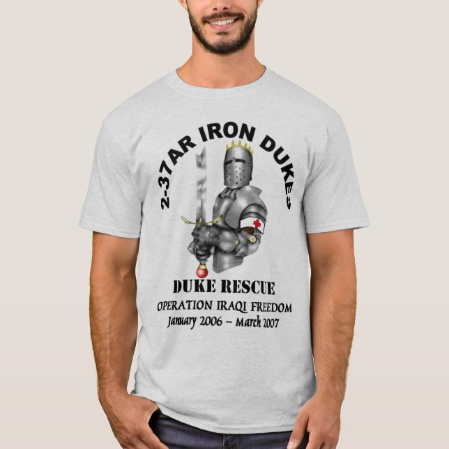 Camiseta 2-37AR pelotón médico OIF (Anverso)