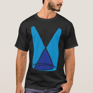 Camiseta 2 amigo cono de luz de foco