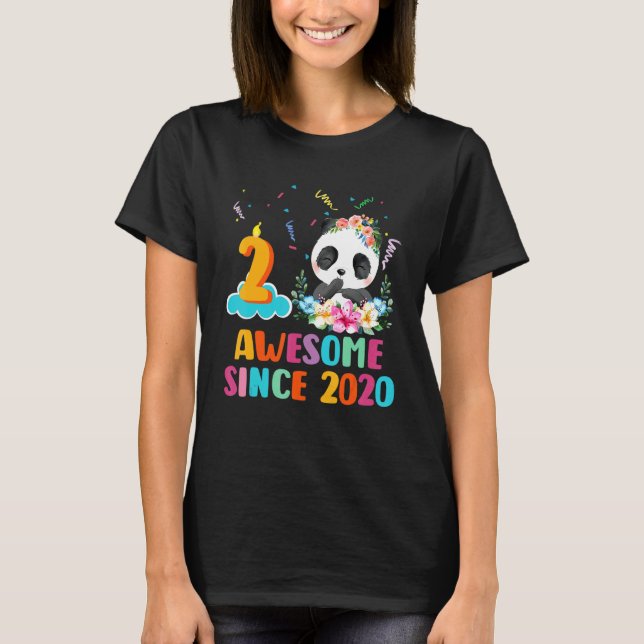 Camiseta 2 años alucinante desde el 2020 segundo cumpleaños (Anverso)