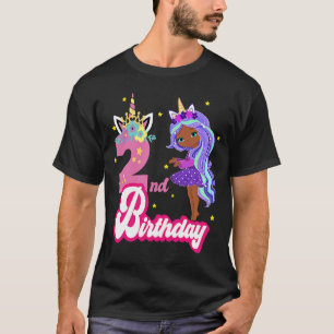 Camiseta 2 años de edad Chica afro Fiesta negro africano