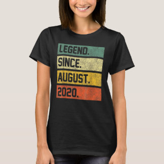 Camiseta 2 años de leyenda desde agosto de 2020 2º cumpleañ