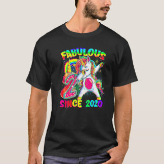 Camiseta 2 años, segundo cumpleaños, unicornio Chica Fabulo