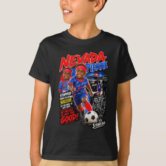 Camiseta 2 apoyan a Nevada Pierre jugador de fútbol de 3 añ