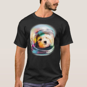 Camiseta 2 Cachorros De Cachorro En La Galaxia Del Espacio 