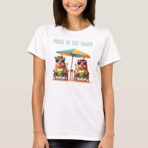 Camiseta 2 capibaras con piña coladas hechas a la sombra
