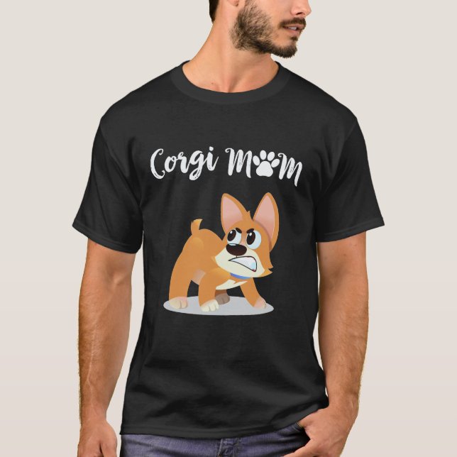 Camiseta 2 Corgi Mamá Corgi (Anverso)