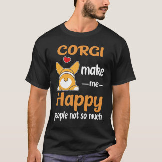 Camiseta 2 Corgi Me Hacen Feliz