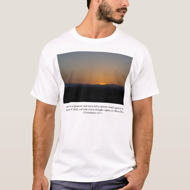 Camiseta 2 Corintios 10:5 (Anverso)