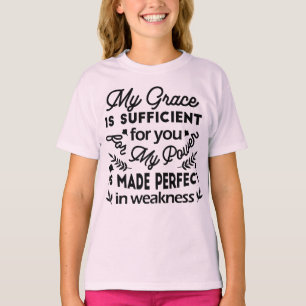 Camiseta 2 Corintios 12:9 – Mi Gracia es Suficiente Arte