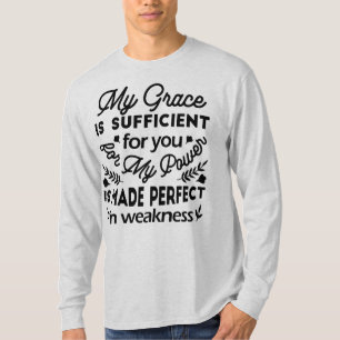 Camiseta 2 Corintios 12:9 – Mi Gracia es Suficiente Arte