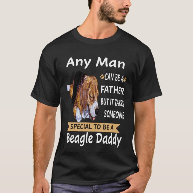 Camiseta 2 Cualquier Hombre Beagle Papi (Anverso)